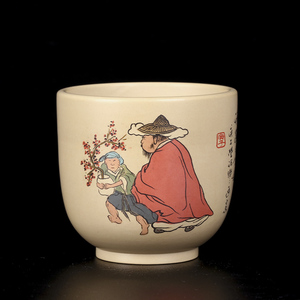 滇南陶韵云南建水紫陶全手工名家制作王天龙品茗杯茶碗非紫砂