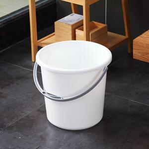 家用提手白色水桶家居洗车桶储物学生宿舍洗衣桶清洁桶户外钓鱼桶