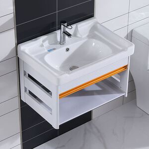 酒店宾馆商务楼厕所洗手台盆一体办公室厨房墙挂式卫生间洗手池洗