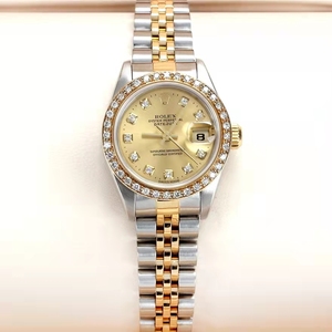 二手瑞士名表劳力士手表女日志型系列自动机械女表镶钻防水女士表