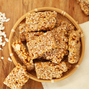 糙米糕冻米糖老式炒米糖下午茶点心传统手工小吃农家花生味米花酥