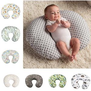 跨境婴儿U型喂奶枕枕套多功能可拆卸印花枕套哺乳枕套可拆洗