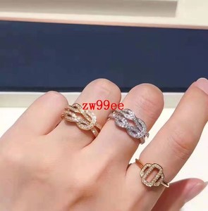 fred弗雷德 戒指8度镶钻指环 无钻款对戒 婚戒mini 18k玫瑰金戒指