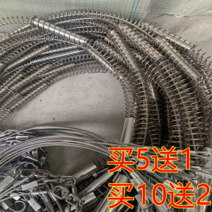 304不锈钢管套套02弹簧 二节三节套02簧钢丝野外大弹力弹簧踏板