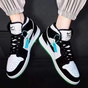 aj男鞋真皮中帮夜光熊猫正版官网正品英雄联盟aj1莆田休闲女板鞋