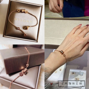 bvlgari/宝格丽b.zero118k新款玫瑰金弹簧小蛮腰手链男女同款手环