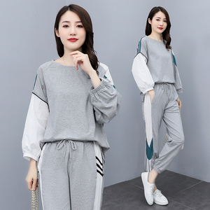 唯品会特卖女装特价清仓运动服套装时尚韩版宽松休闲两件套显瘦潮