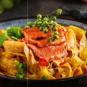 湾仔岛港式车仔刀削面带酱湿面条非油炸方便速食拌面2包10包袋