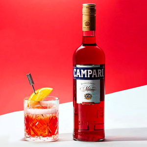 金巴利苦味利口酒 开胃力娇酒campari 意大利苦酒苦艾酒750ml洋酒