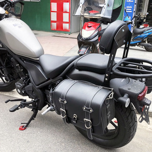 适用本田rebel叛逆者cm500 cm300复古边箱改装挂包靠背保险杠边包