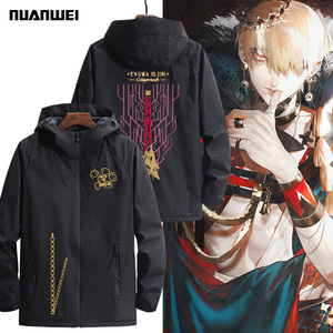 fate吉尔伽美什金闪闪fgo周边男女同款春秋季连帽夹克外套衣服
