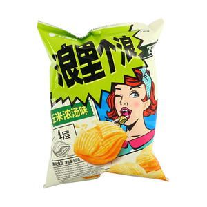 900人付款淘宝好丽友浪里个浪薯片四层玉米浓汤味膨化休闲食品整箱