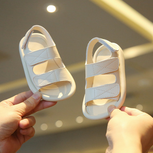 夏季宝宝鞋男女童真皮凉鞋婴幼儿软底防滑学步鞋2024新款小童鞋子