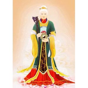 无生老母画像 结缘道教画像无生老母神像 相纸塑封 接做挂画 挂像