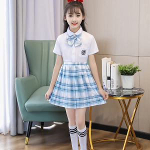 云小朵原创jk制服裙正版套装女童gk格裙学院风夏季女装儿童小学生