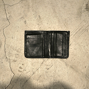 水洗暗黑钱包 guidi风格头层牛皮高品质 做旧复古软皮短钱包