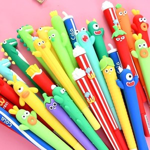 可爱中性笔创意韩国卡通硅胶