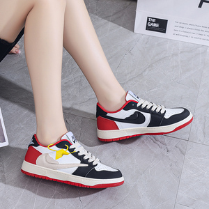 正品aj女鞋白红空军一号低帮dunk闪电倒钩sb板鞋黑白熊猫联名莆田