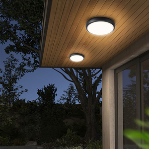 凝光户外吸顶灯庭院灯防水现代简约室外阳台灯走廊大门顶灯防潮灯