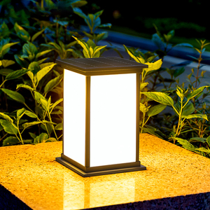 凝光太阳能户外庭院灯家用大门口围墙灯花园门柱灯防水室外柱头灯