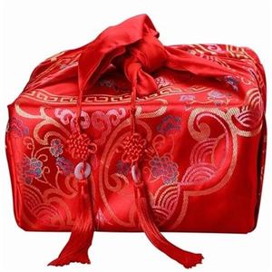 000人付款淘宝新嫁包袱整理袋结婚m放被子的收纳袋红毛毯大众袋子红色