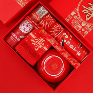 寿宴回礼百岁老人生日70 80 90大寿寿碗毛巾寿面礼盒祝寿伴手礼品