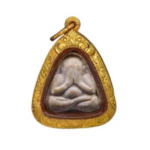 泰国佛牌真品龙婆喜2517年幸运小必打掩面佛 佛牌正牌项链吊坠