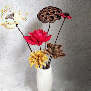拍照禅意莲蓬套装组合干花包摆件家居卧室莲q花客厅荷花装饰手工