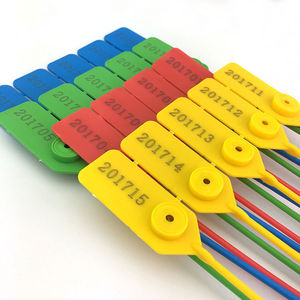 塑料塑料封条物流铅封锁运煤车一次性集装箱挂签银行封铅标牌扎带