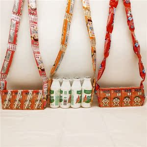 秋天的第一个零食包包女 斜挎包 抖音旺仔里棒棒糖冬天牛奶做背包