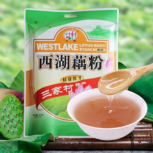 三潭西湖藕粉桂花莲子风味杭州三家村特产纯藕粉羹速溶代餐营养早餐