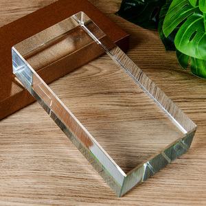 玻璃砖透明方形实心水晶砖隔断墙砖创意彩色气泡砖精磨长方形大块