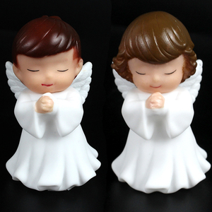 情侣小天使蛋糕装饰天使宝宝蛋糕摆件许愿宝宝生日蛋糕装饰摆件