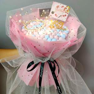 棒棒糖花束diy材料自制手工糖果花零食辣条创意网红礼物抖音热门