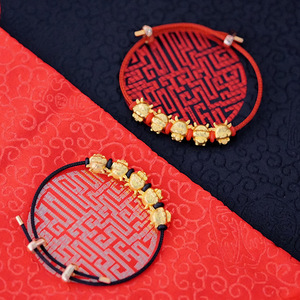 周大福焕美五福牛手链转运招财红绳生肖手环情人牛年情侣闺蜜手饰