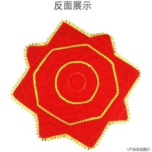 加厚二人转广场跳东北秧歌舞蹈手绢花八角巾方转巾手帕一对金丝绒