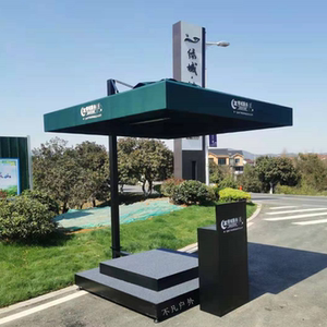 保安岗亭遮阳伞立岗台售楼处形象岗伞门岗值勤伞物业礼宾伞站台伞