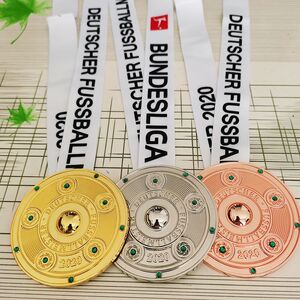 德甲拜仁慕尼黑冠军奖牌金属挂牌球迷版收藏金属吊牌欧冠奖牌上新