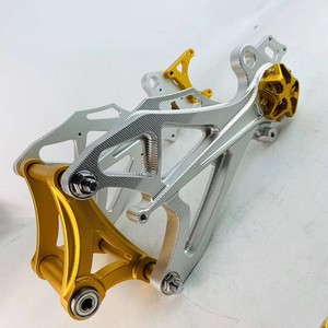 小牛电摩改装平叉国标龟王铝合金n1s3d刀纹改装平叉实心莲花平叉