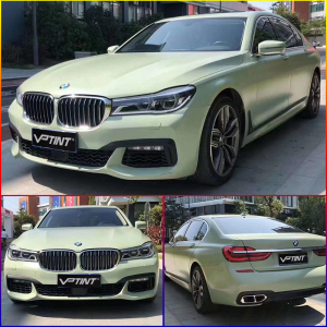 汽车改色膜全车贴膜陶瓷军绿色车膜改色贴纸哑光军绿特斯拉超亚膜