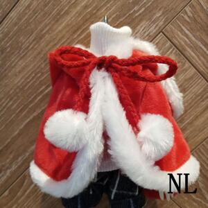 仓鼠小衣服帽子6分4分敲可爱bjd白菜娃衣新年红白毛绒绒斗篷兔耳