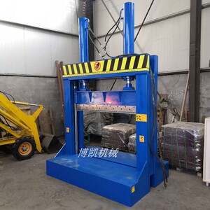 大吨位液压铡刀机橡塑单刀切胶机轮胎切割机薄膜塑料桶切料机