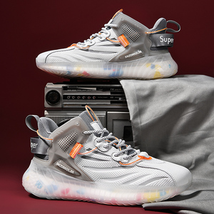 李宁贵宾男鞋夏季透气薄款绿椰子莆田跑步运动鞋小白鞋子男潮鞋