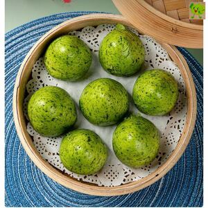 荠菜窝窝头早餐槐花窝窝头速冻绿色营养食品配杂粮菜野菜代餐