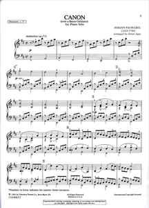 卡农 Pachelbe 帕赫贝尔 D大调原版独奏 带指法高清 钢琴谱 3页