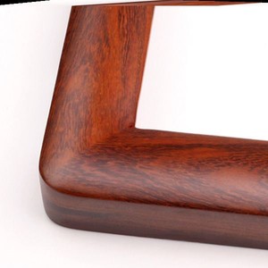 红木画框圆角框定制菠萝格鸡翅木酸枝黑檀红檀国画框装裱中式实木