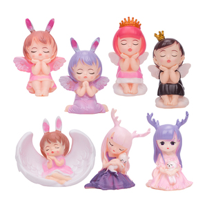 塑料轻款网红娃娃生日蛋糕装饰摆件女孩卡通公主甜品派对玩偶插件