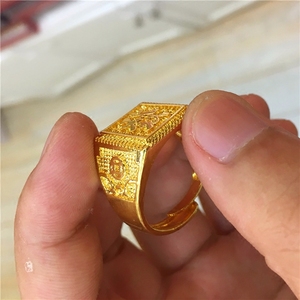 金戒指男 周大福 男士 纯金 999图片