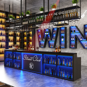 工业风酒吧吧台收银台餐厅烧烤店台球厅工业风接待台转角前台定制