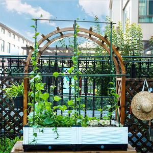 落地式长方形花n架子蔬菜架花棚架花盆种植箱阳台牵引花架铁艺吊